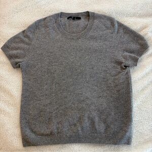 Quince women’s Crewneck Short-Sleeve Sweater - Gray